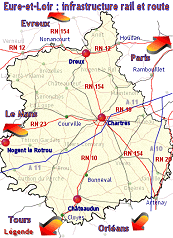 carte de l'infrastructure transport
